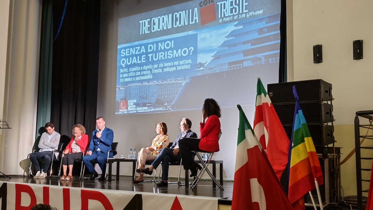 Predsednik KS 90 Slovenije sodeloval na dveh okroglih mizah v okviru tridnevnega dogodka »Tre giorni con la CGIL Trieste«